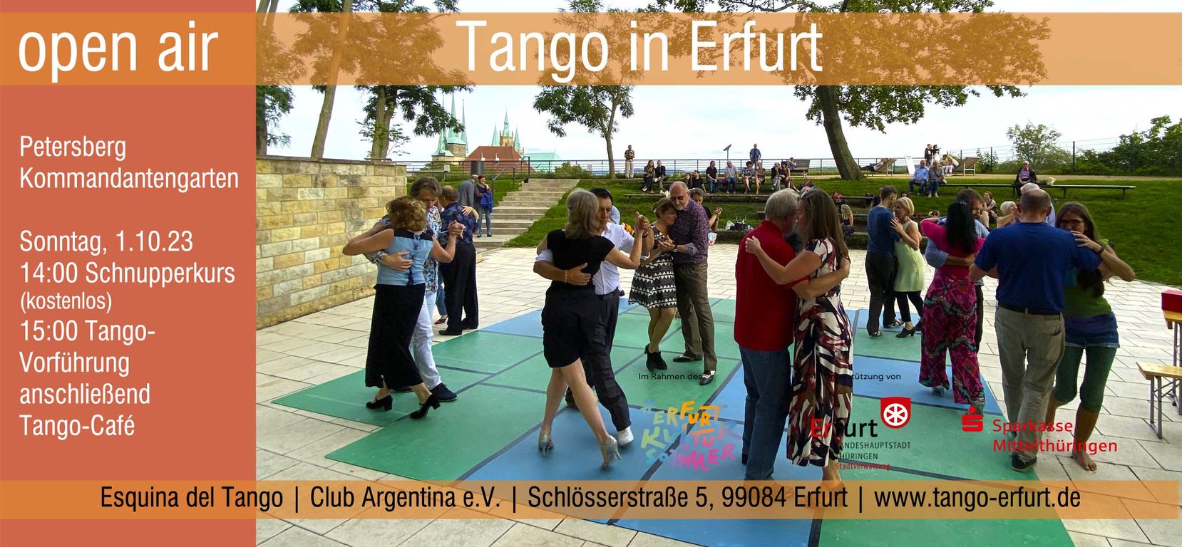 open Air Tango auf dem Petersberg in Erfurt
